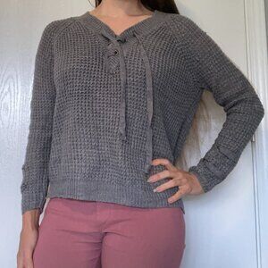 It's Our Time grey sweater